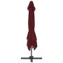 Cantilever parasol with burgundy red aluminum pole 400x300cm by vidaXL, Umbrellas - Ref: Foro24-312315, Price: 308,20 €, Disc...