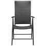 Gartenstühle 4 Einheiten aus schwarzem synthetischem Rattan von vidaXL, Gartenstühle - Ref: Foro24-313105, Preis: 248,11 €, R...
