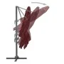 Cantilever parasol with burgundy red aluminum pole 400x300cm by vidaXL, Umbrellas - Ref: Foro24-312315, Price: 308,20 €, Disc...