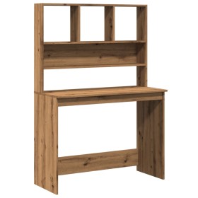 Escritorio estantes madera roble artisian 102x45x148 cm de , Escritorios - Ref: Foro24-855835, Precio: 86,66 €, Descuento: %