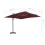 Cantilever parasol with burgundy red aluminum pole 400x300cm by vidaXL, Umbrellas - Ref: Foro24-312315, Price: 308,20 €, Disc...