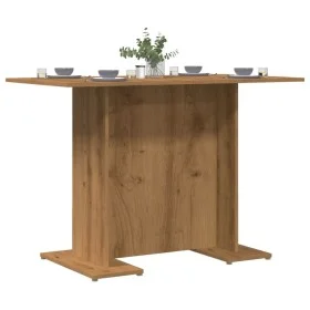 Mesa de comedor madera ingeniería roble artisan 110x60x75 cm by , Kitchen and dining tables - Ref: Foro24-855809, Price: 64,4...