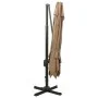 Cantilever umbrella with double roof taupe gray 300x300 cm by vidaXL, Umbrellas - Ref: Foro24-312374, Price: 283,62 €, Discou...