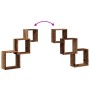 Estante pared de cubo madera ingeniería envejecida 68x15x68cm de , Estantes y estanterías - Ref: Foro24-855814, Precio: 31,02 €