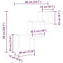 Estante pared de cubo madera ingeniería envejecida 68x15x68cm by , Shelves and shelves - Ref: Foro24-855814, Price: 29,66 €, ...