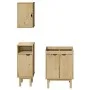Juego de muebles de baño OTTA 3 pzas madera maciza pino de , Muebles de baño - Ref: Foro24-3307682, Precio: 214,46 €, Descuen...
