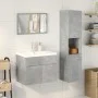 Set muebles de baño 2 piezas madera contrachapada gris hormigón by , Bathroom furniture - Ref: Foro24-3324868, Price: 113,72 ...