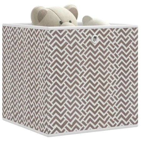 Cajas almacenaje plegables 4 uds no tejida marrón 32x32x32 cm by , Storage baskets - Ref: Foro24-4018985, Price: 27,62 €, Dis...