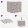 Cajas almacenaje plegables 4 uds no tejida marrón 32x32x32 cm by , Storage baskets - Ref: Foro24-4018985, Price: 27,62 €, Dis...