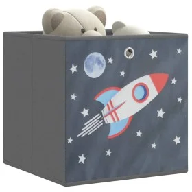 Cajas almacenaje plegables 4 uds tela no tejida gris 32x32x32cm by , Storage baskets - Ref: Foro24-4018987, Price: 20,58 €, D...