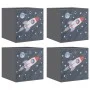 Cajas almacenaje plegables 4 uds tela no tejida gris 32x32x32cm by , Storage baskets - Ref: Foro24-4018987, Price: 20,58 €, D...