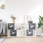 Cajas almacenaje plegables 4 uds tela no tejida gris 32x32x32cm by , Storage baskets - Ref: Foro24-4018987, Price: 20,58 €, D...