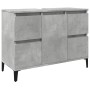 Armario de lavabo madera contrachapada gris hormigón 80x33x60cm by , bathroom vanities - Ref: Foro24-857128, Price: 97,36 €, ...