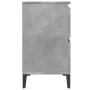 Armario de lavabo madera contrachapada gris hormigón 80x33x60cm de , Tocadores de baño - Ref: Foro24-857128, Precio: 91,54 €,...