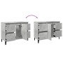 Armario de lavabo madera contrachapada gris hormigón 80x33x60cm by , bathroom vanities - Ref: Foro24-857128, Price: 97,36 €, ...