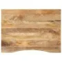 Tablero escritorio con curva madera mango rugosa 100x80x2,5 cm de , Tableros para mesas - Ref: Foro24-370205, Precio: 93,69 €...