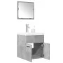 Set muebles de baño 2 piezas madera contrachapada gris hormigón von , Badezimmermöbel - Ref: Foro24-3324861, Preis: 132,70 €,...