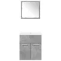 Set muebles de baño 2 piezas madera contrachapada gris hormigón von , Badezimmermöbel - Ref: Foro24-3324861, Preis: 132,70 €,...
