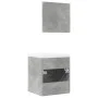 Set muebles de baño 2 piezas madera contrachapada gris hormigón von , Badezimmermöbel - Ref: Foro24-3324861, Preis: 132,70 €,...