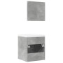 Set muebles de baño 2 piezas madera contrachapada gris hormigón von , Badezimmermöbel - Ref: Foro24-3324861, Preis: 132,19 €,...