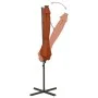 Cantilever parasol with pole and terracotta LED lights 300 cm by vidaXL, Umbrellas - Ref: Foro24-312343, Price: 87,64 €, Disc...