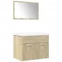 Set de muebles de baño 3 pzas madera contrachapada roble Sonoma von , Badezimmermöbel - Ref: Foro24-3324987, Preis: 168,43 €,...