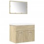 Set de muebles de baño 3 pzas madera contrachapada roble Sonoma von , Badezimmermöbel - Ref: Foro24-3324987, Preis: 170,97 €,...