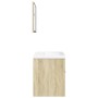 Set de muebles de baño 3 pzas madera contrachapada roble Sonoma von , Badezimmermöbel - Ref: Foro24-3324987, Preis: 170,97 €,...