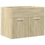 Set de muebles de baño 3 pzas madera contrachapada roble Sonoma von , Badezimmermöbel - Ref: Foro24-3324987, Preis: 168,43 €,...