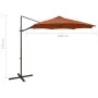 Cantilever parasol with pole and terracotta LED lights 300 cm by vidaXL, Umbrellas - Ref: Foro24-312343, Price: 87,64 €, Disc...