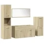 Juego de muebles de baño 4 pzas contrachapada roble Sonoma by , Bathroom furniture - Ref: Foro24-3324991, Price: 150,51 €, Di...