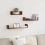 Estantes de pared 3 uds madera de ingeniería madera envejecida by , Shelves and shelves - Ref: Foro24-855792, Price: 22,87 €,...