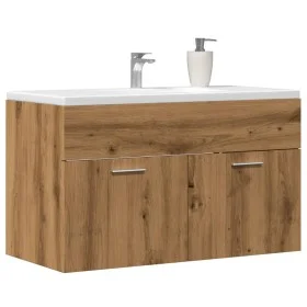 Mueble de lavabo de baño madera roble artisan 90x38,5x46 cm von , Badezimmermöbel - Ref: Foro24-856216, Preis: 56,79 €, Rabat...
