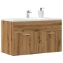 Mueble de lavabo de baño madera roble artisan 90x38,5x46 cm de , Muebles de baño - Ref: Foro24-856216, Precio: 56,70 €, Descu...