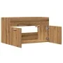 Mueble de lavabo de baño madera roble artisan 90x38,5x46 cm de , Muebles de baño - Ref: Foro24-856216, Precio: 56,70 €, Descu...