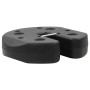 Placas de peso para cenador 4 uds hormigón negro 220x50 mm de vidaXL, Pesos para cenadores - Ref: Foro24-45210, Precio: 38,09...