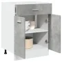 Armario inferior cajón contrachapada gris hormigón 60x46x81,5cm de , Armarios de cocina - Ref: Foro24-856088, Precio: 63,66 €...