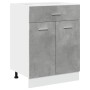 Armario inferior cajón contrachapada gris hormigón 60x46x81,5cm von , Küchenschränke - Ref: Foro24-856088, Preis: 65,32 €, Ra...