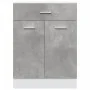Armario inferior cajón contrachapada gris hormigón 60x46x81,5cm de , Armarios de cocina - Ref: Foro24-856088, Precio: 63,66 €...