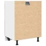 Armario inferior cajón contrachapada gris hormigón 60x46x81,5cm de , Armarios de cocina - Ref: Foro24-856088, Precio: 63,66 €...