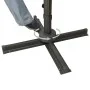 Cantilever umbrella with pole and light blue LED lights 300 cm by vidaXL, Umbrellas - Ref: Foro24-312349, Price: 146,31 €, Di...