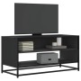 Mueble de TV madera de ingeniería y metal negro 91x40x46 cm by , TV Furniture - Ref: Foro24-848884, Price: 59,79 €, Discount: %