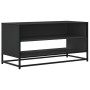 Mueble de TV madera de ingeniería y metal negro 91x40x46 cm by , TV Furniture - Ref: Foro24-848884, Price: 59,79 €, Discount: %