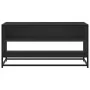 Mueble de TV madera de ingeniería y metal negro 91x40x46 cm by , TV Furniture - Ref: Foro24-848884, Price: 59,10 €, Discount: %