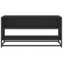 Mueble de TV madera de ingeniería y metal negro 91x40x46 cm by , TV Furniture - Ref: Foro24-848884, Price: 59,79 €, Discount: %