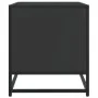Mueble de TV madera de ingeniería y metal negro 91x40x46 cm by , TV Furniture - Ref: Foro24-848884, Price: 59,10 €, Discount: %