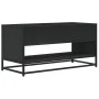 Mueble de TV madera de ingeniería y metal negro 91x40x46 cm by , TV Furniture - Ref: Foro24-848884, Price: 59,10 €, Discount: %