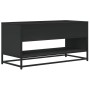 Mueble de TV madera de ingeniería y metal negro 91x40x46 cm by , TV Furniture - Ref: Foro24-848884, Price: 59,79 €, Discount: %