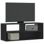 Mueble de TV madera de ingeniería y metal negro 100x31x39,5 cm by , TV Furniture - Ref: Foro24-848934, Price: 57,86 €, Discou...