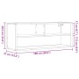 Mueble de TV madera de ingeniería y metal negro 100x31x39,5 cm by , TV Furniture - Ref: Foro24-848934, Price: 57,86 €, Discou...